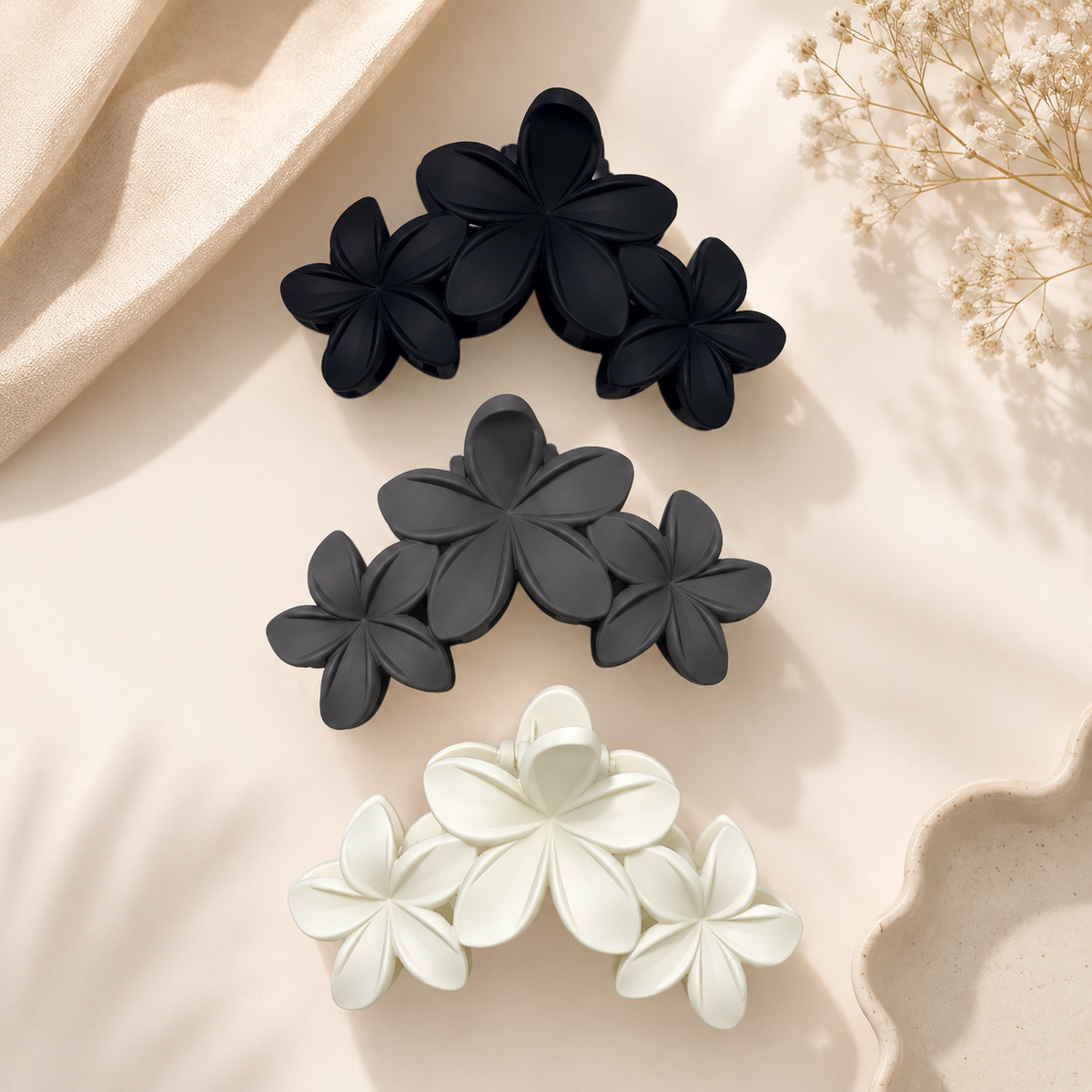 PINZA FLORAL PARA EL CABELLO
