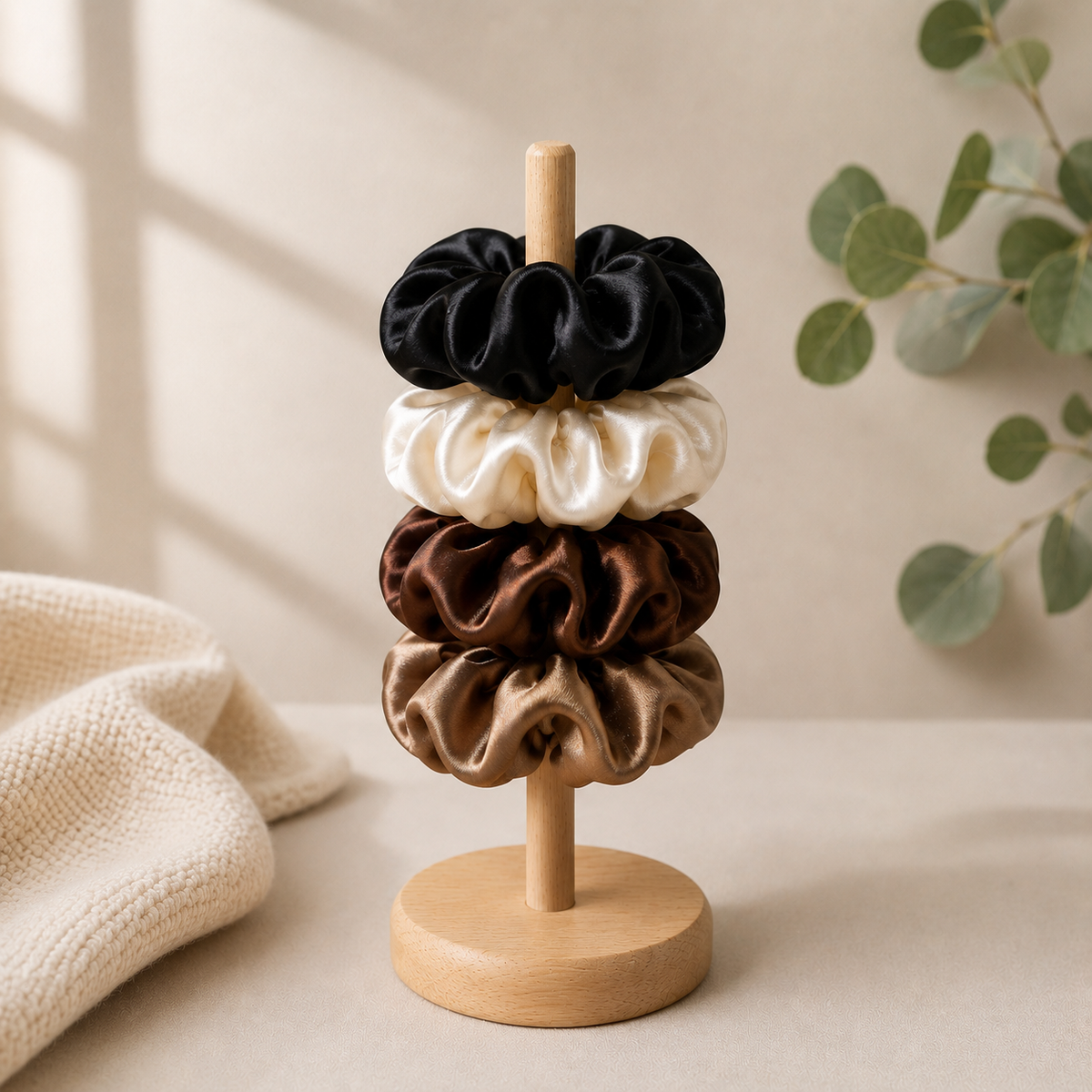 SCRUNCHIES DE SATIN SETX4